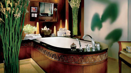 泰国曼谷四季酒店-浴室效果图 浴缸