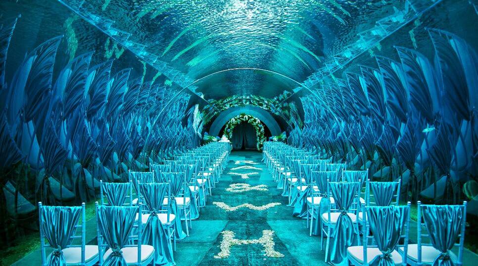 三亚海棠湾洲际度假酒店：该酒店于2013年开业，总共有297间/套客房。它的餐厅被设计成一个室内水族馆，是举办婚礼或者私人浪漫晚餐的好场所。