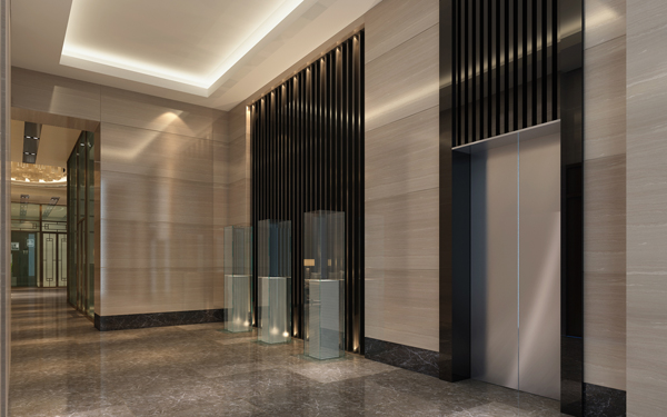 上海酒店设计-酒店电梯厅